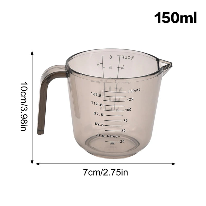 1pcs 150/300/600/1000ml Baking Liquid Measuring Cups Ps Scale