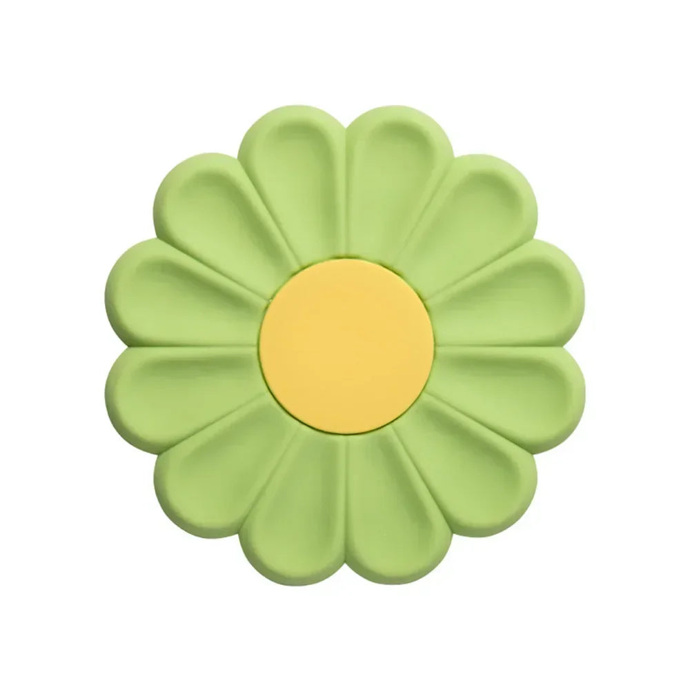 Flower Heat Resistant Silicone Mat Drink Cup Coasters