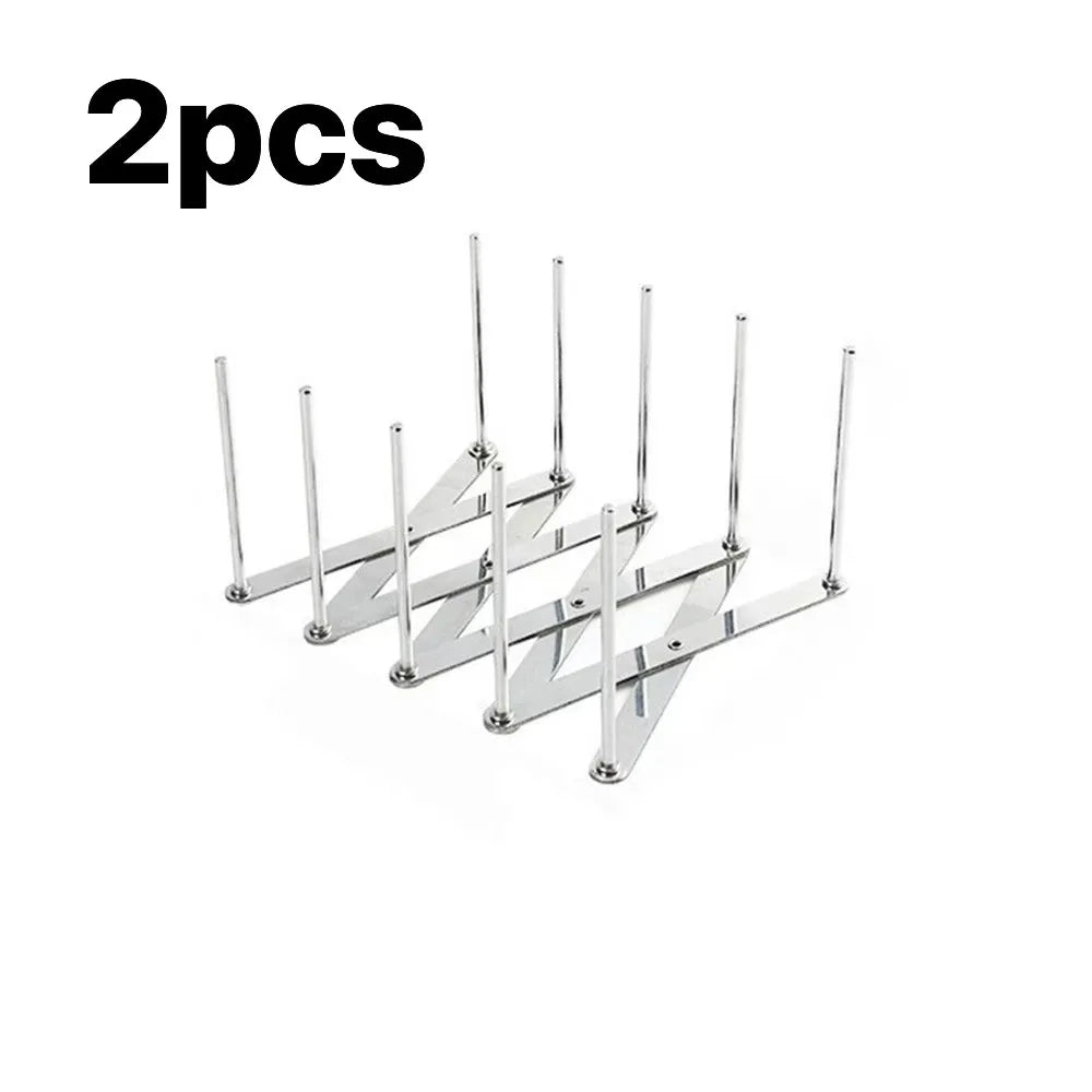 Stainless Steel Dish Rack - Adjustable Drainer Foldable