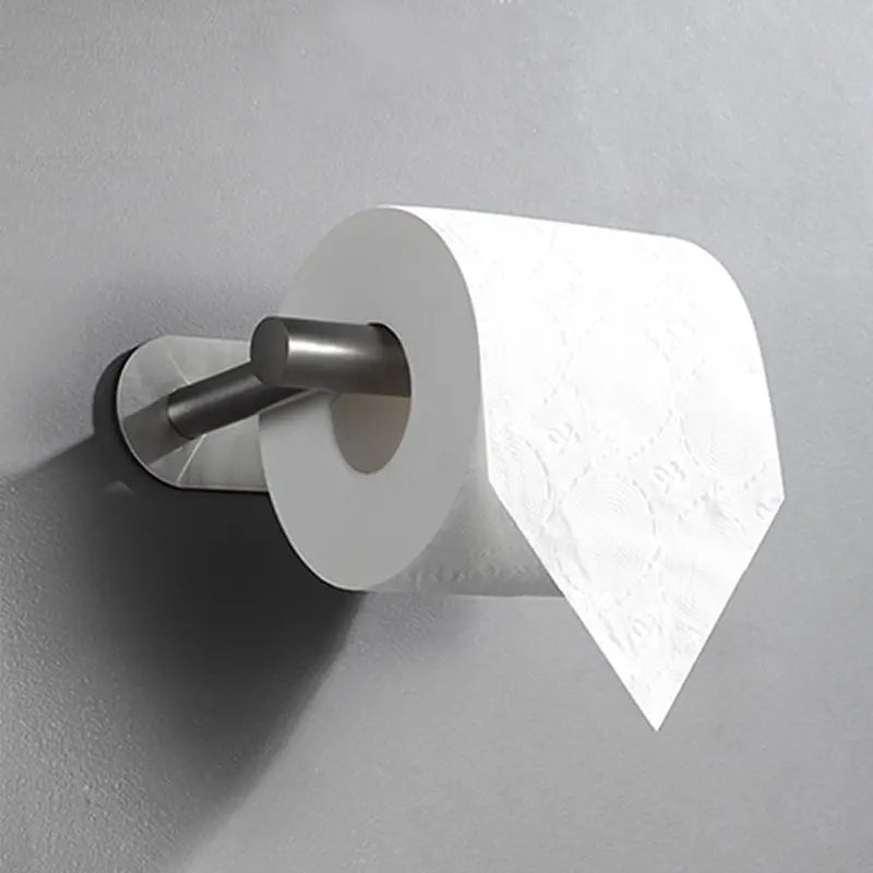 1pc Stainless Steel Paper Towel Holder No Punch