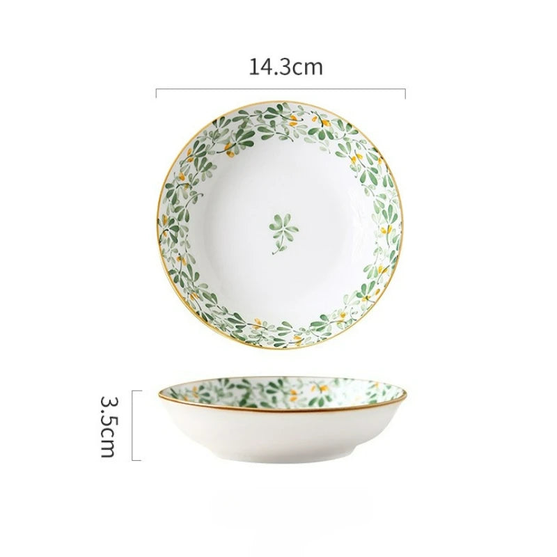 Japanese Style Ceramic Dessert Sauce Dish Plate Creative