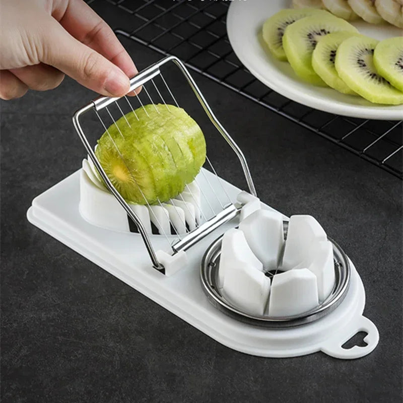 Egg Cutter Stainless Steel Egg Slicer Sectioner Cutter
