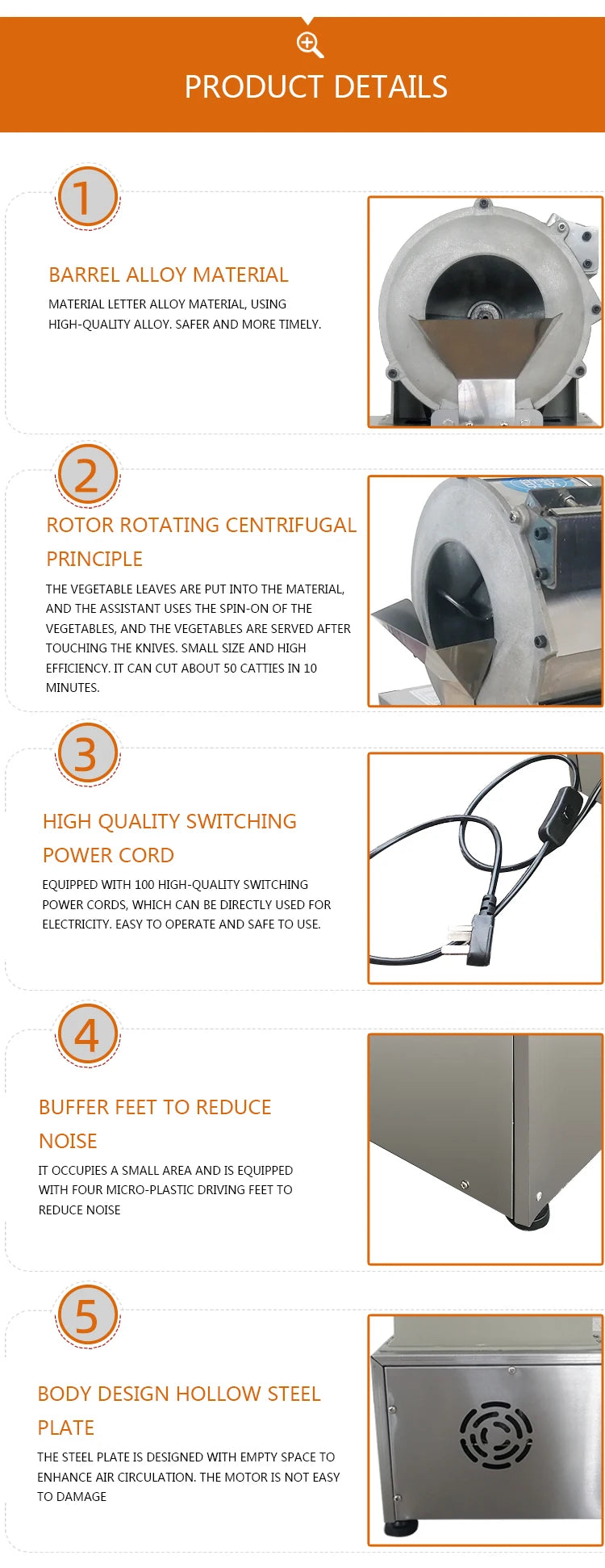 220v/180w Automatic Potato Radish Slicing Machine Multi-Function