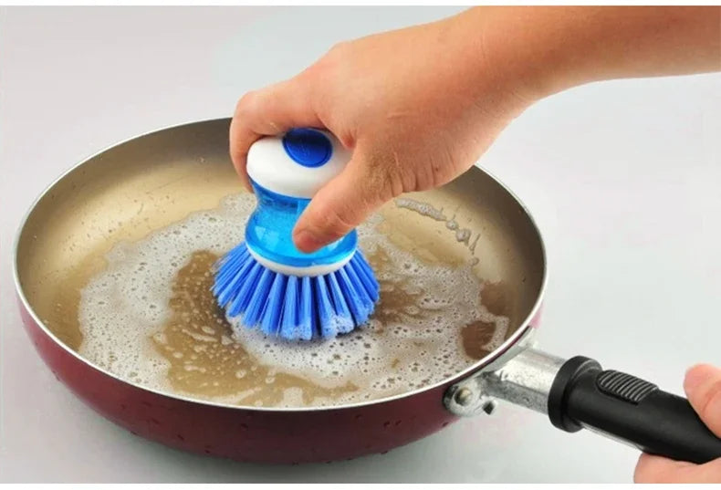Product Dish Brush Liquid Soap Dispenser Plastic Pot