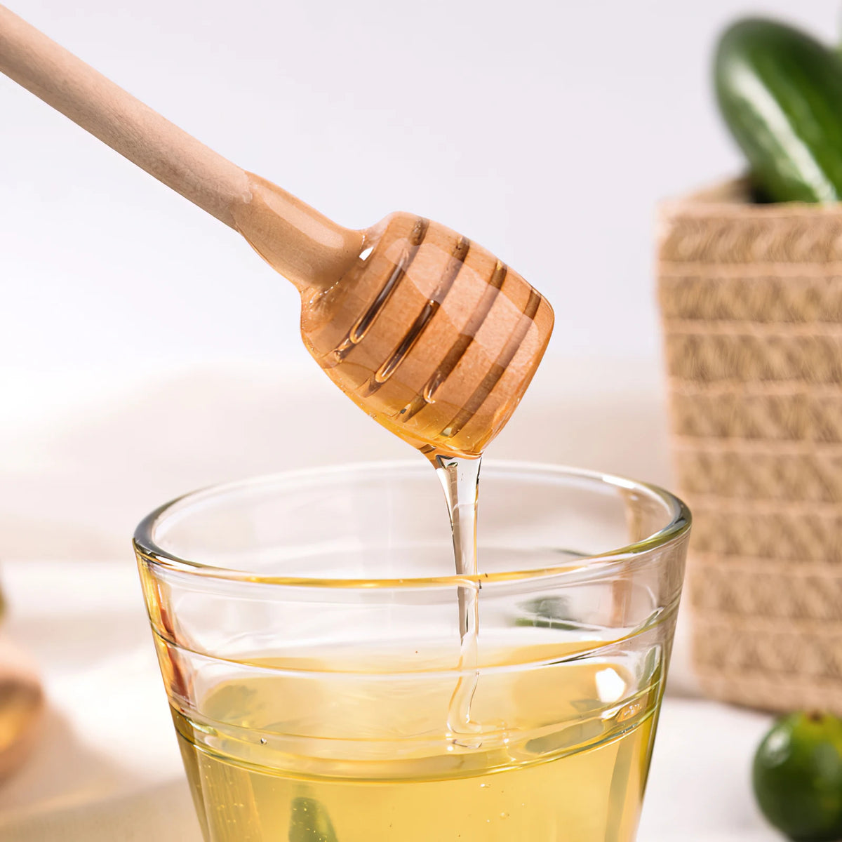 Honey Stir Bar Mixing Handle Jar Spoon Wooden