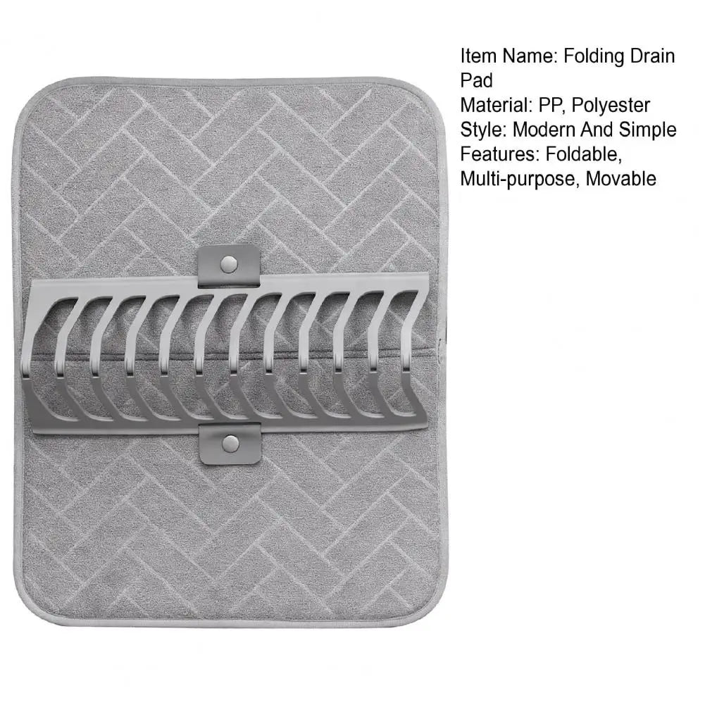Folding Drain Pad Air Circulation Drying Mat Super