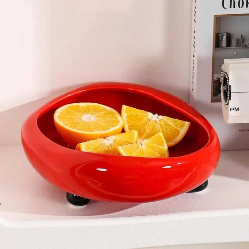 Ceramic Fruit Bowl Salad Bowl Fruit Basket Candy