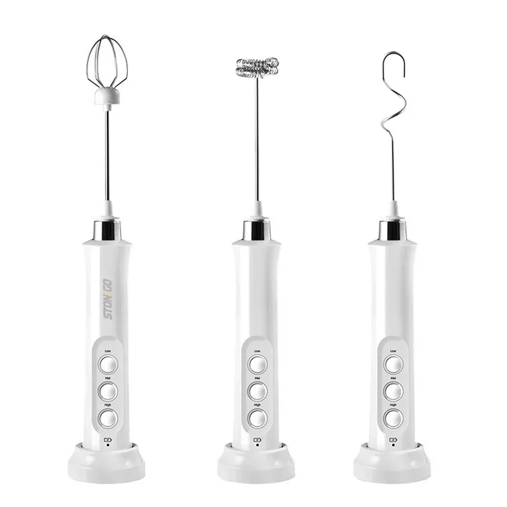 Usb Rechargeable Electric Milk Frother Mini Handheld Foam