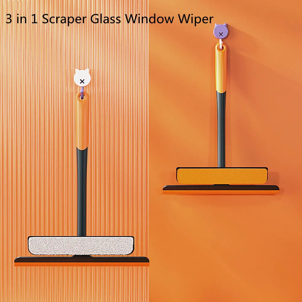 Shower Squeegee Glass Clean Scraper Washing Wiper Hanger