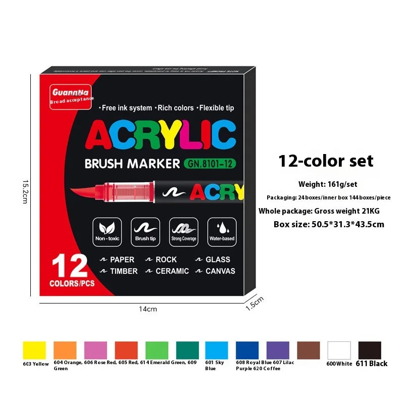 12 To 240 Colors Acrylic Paint Pens Multi