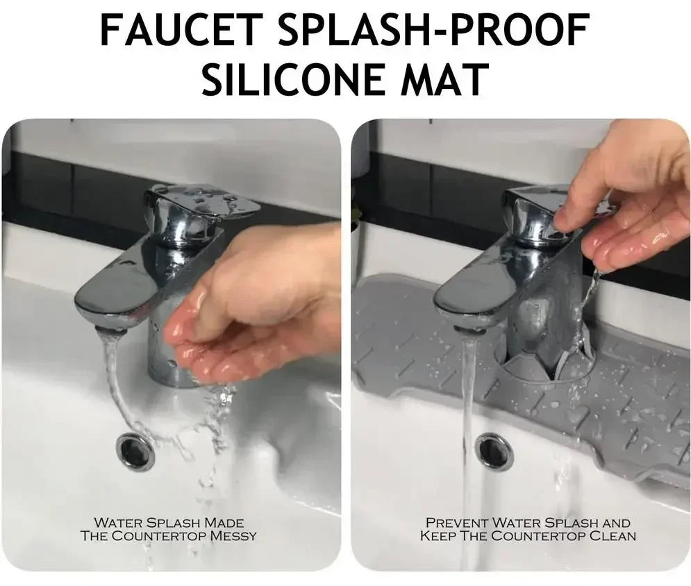 Silicone Mat Gourmet Faucet Accessory Appliance Sponge Rack