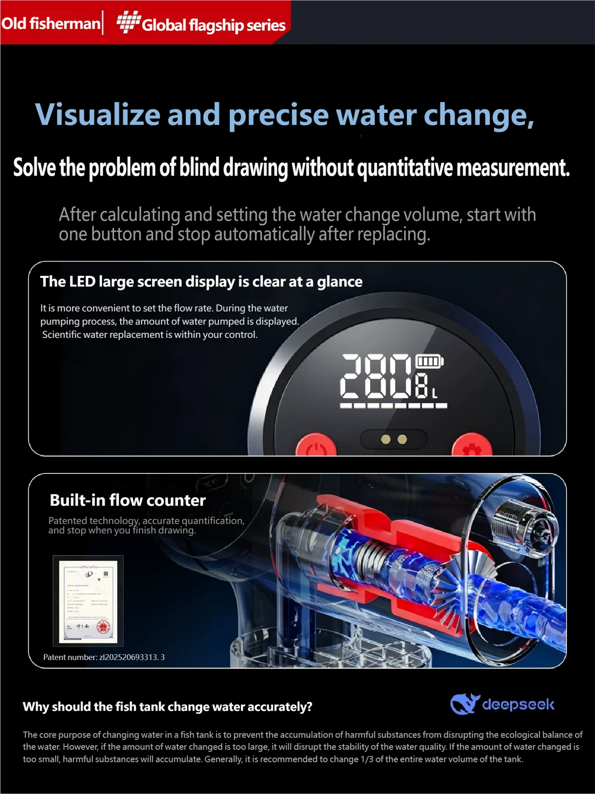 Rechargeable Electric Aquarium Water Changer Gravel Cleaning Pump