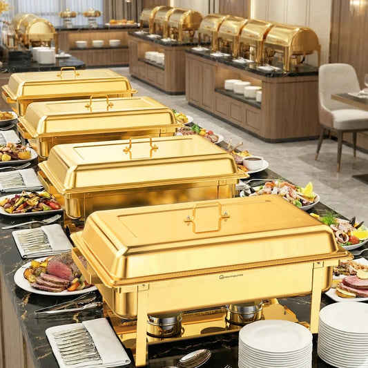 4pcs 10l Square Chafing Dishes Buffet 201 Material