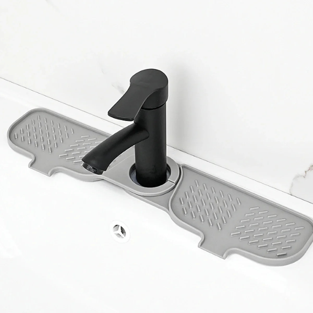 Sink Splash Drain Mat Silicone Faucet Handle Drip