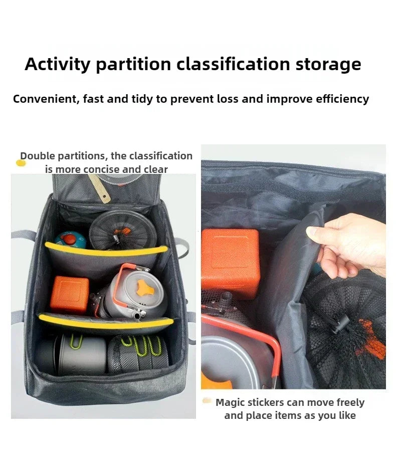 Camping Cookware Separate Storage Bag Cooking Utensils Bag