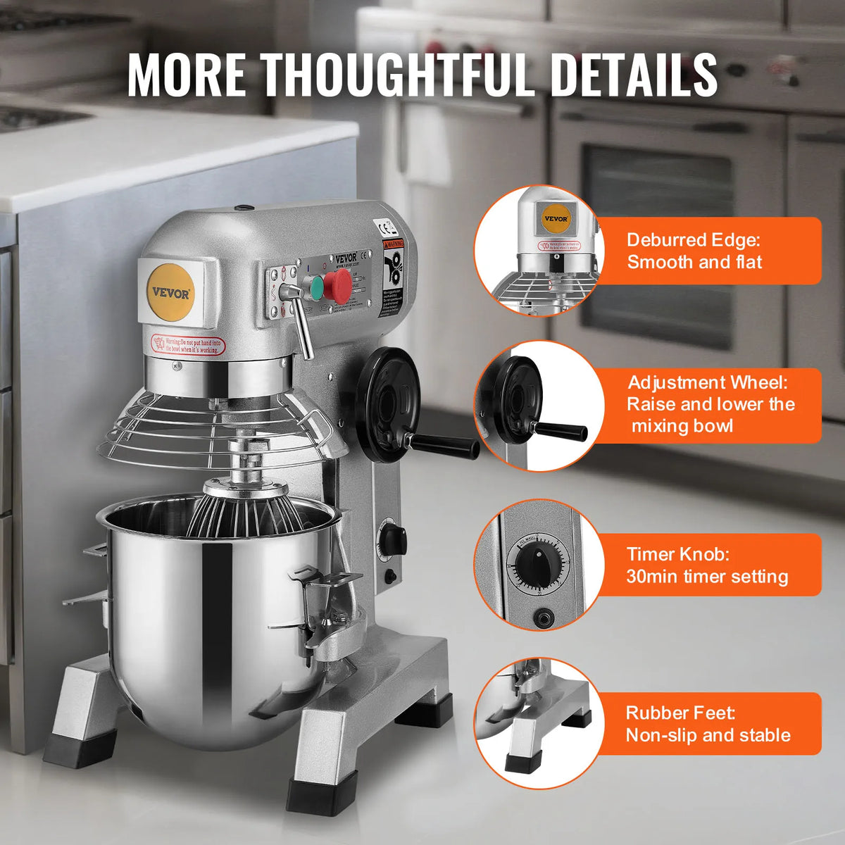 Succebuy Commercial Food Mixer Commercial Stand Mixer Speeds