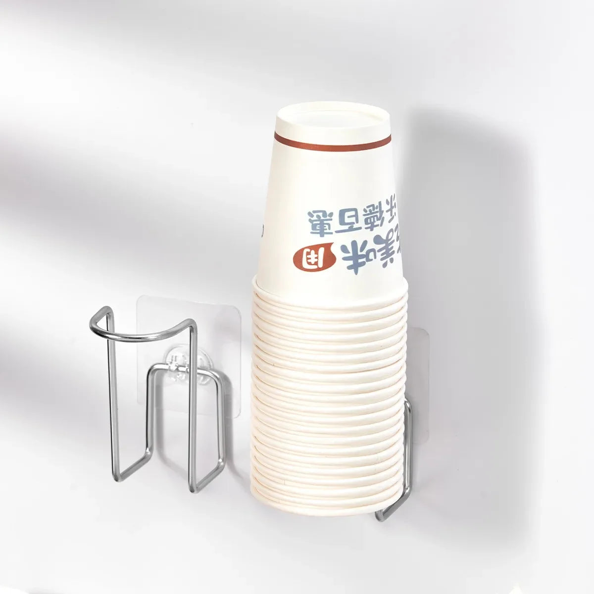 Wall Mounted Stainless Steel Disposable Cup Holder Water