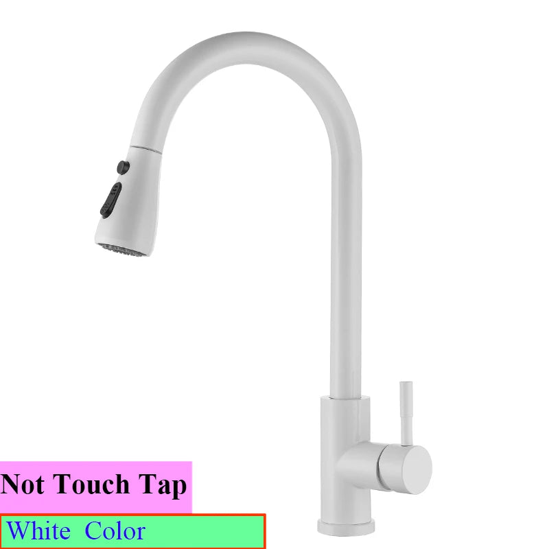 Smart Touch Sink Faucets Stainless Steel Pull Out