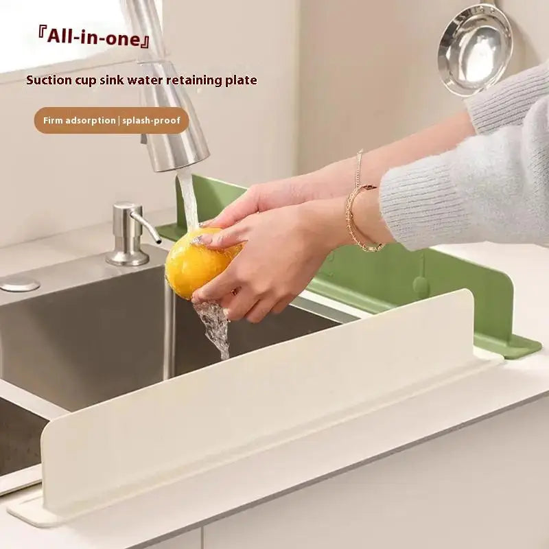 1pcs Silicone Sink Water Splash Guard Washing Basin