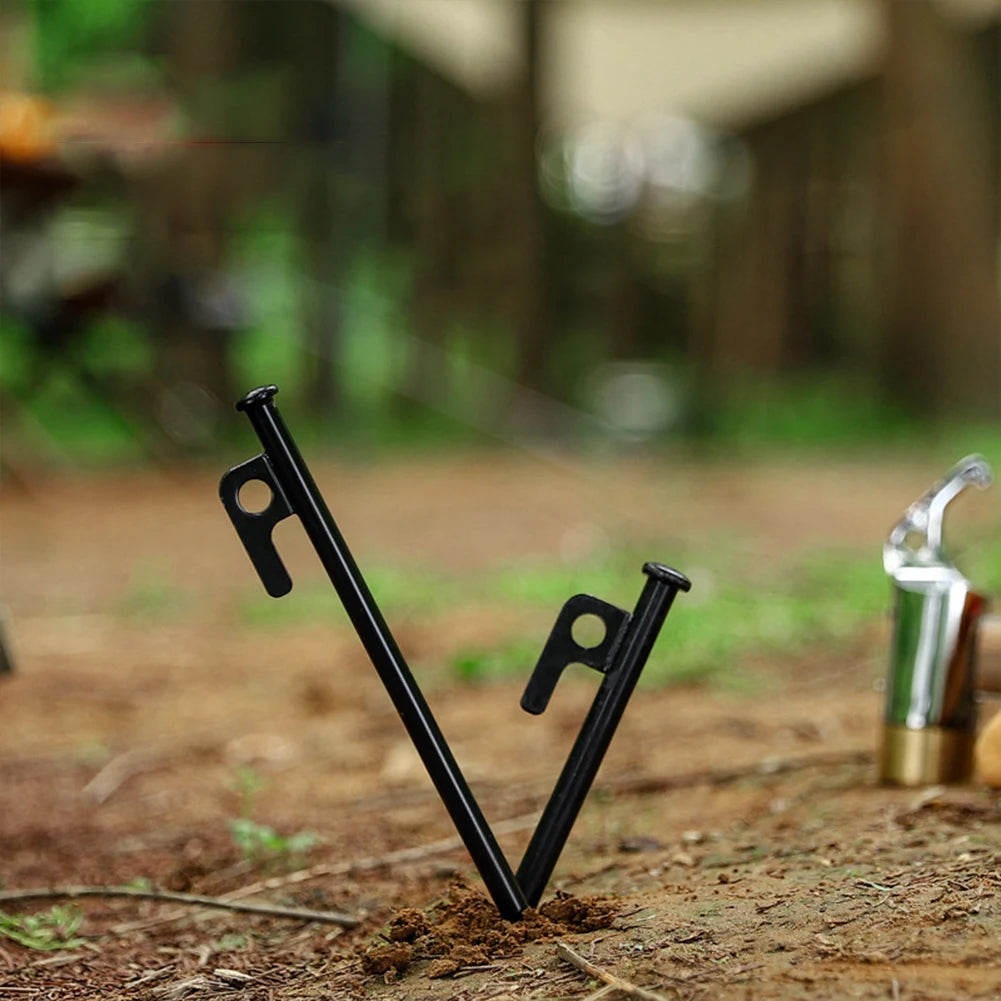 8pcs Tent Pegs Forged Steel Tent Pegs Heavy