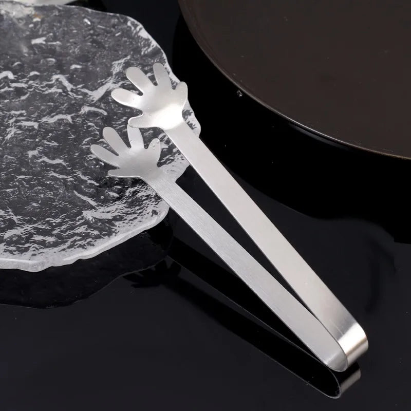 3/1pcs Stainless Steel Food Tongs Hand Palm Finger