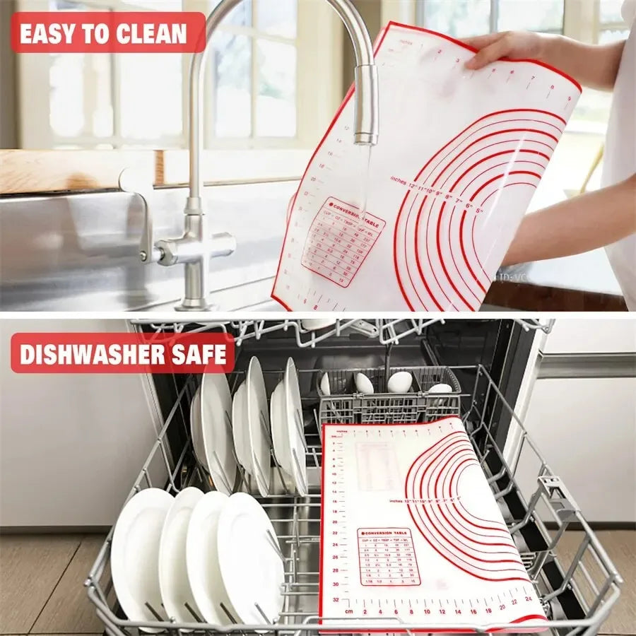 Silicone Baking Mat Kneading Pad Dough Mat Pizza