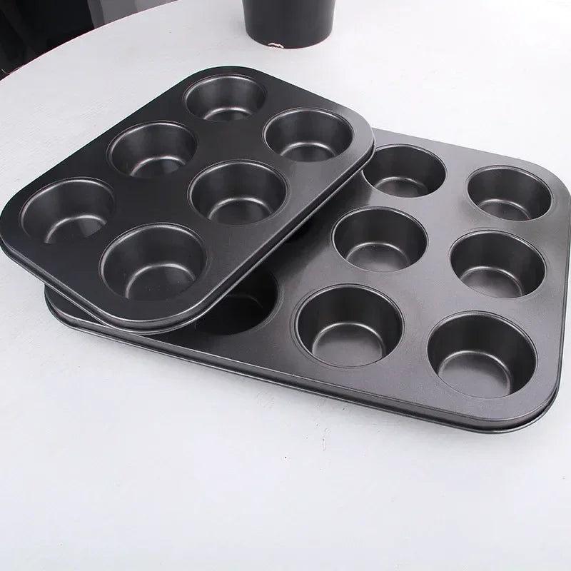 6/12 Holes Cake Baking Pan Bakeware Muffin Cupcake