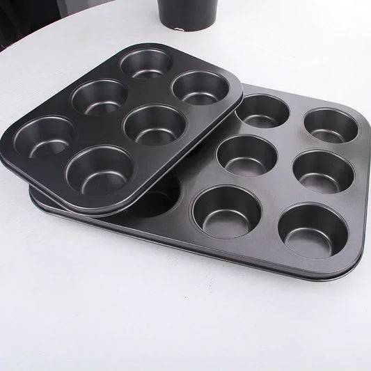 6/12 Holes Cake Baking Pan Bakeware Muffin Cupcake
