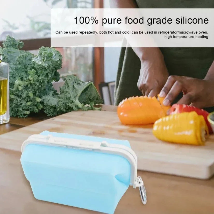 Travel Silicone Premium Reusable Food Storage Bags Food