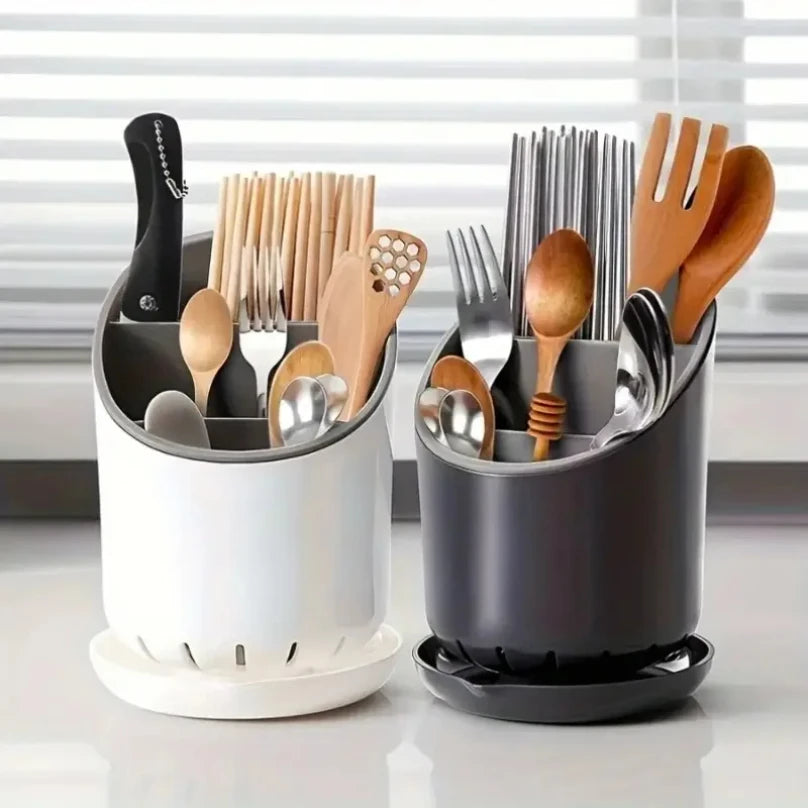 1pc Storage Chopsticks Tube Drain Plate Tableware Storage