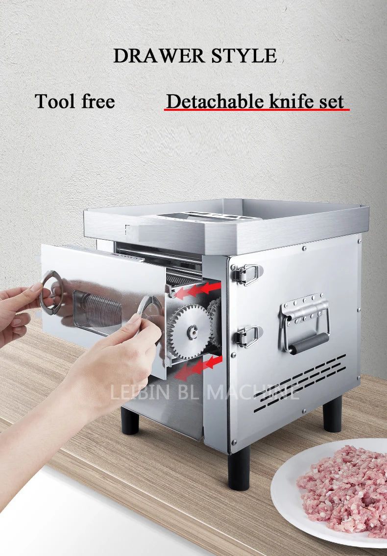 Electric Meat Cutter Stainless Steel Automatic Vegetable Cutter