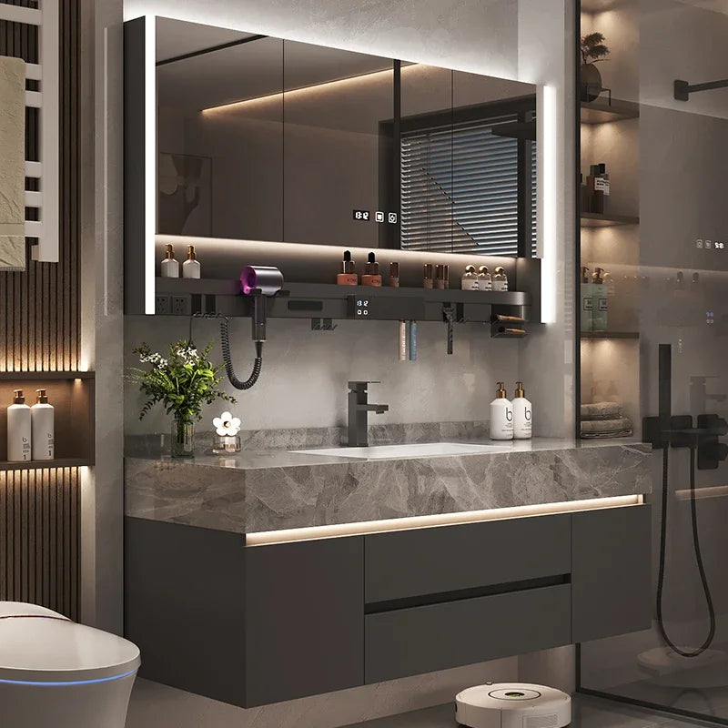 Paper Drawers Bathroom Cabinet Organizer Storage Mirror Toilet