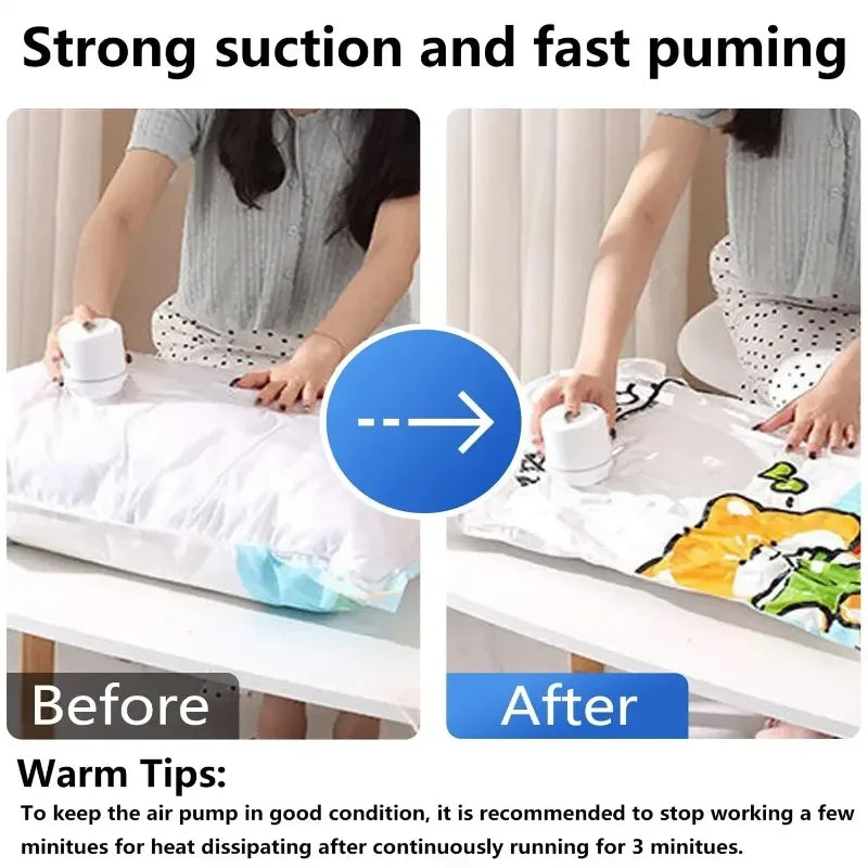 Compressed Bag Electric Pump Travel Vacuum Bag Pump