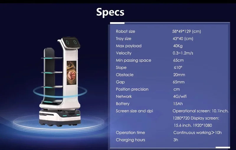Customized Catering Service Robot Dual Purpose Cooking Assistant