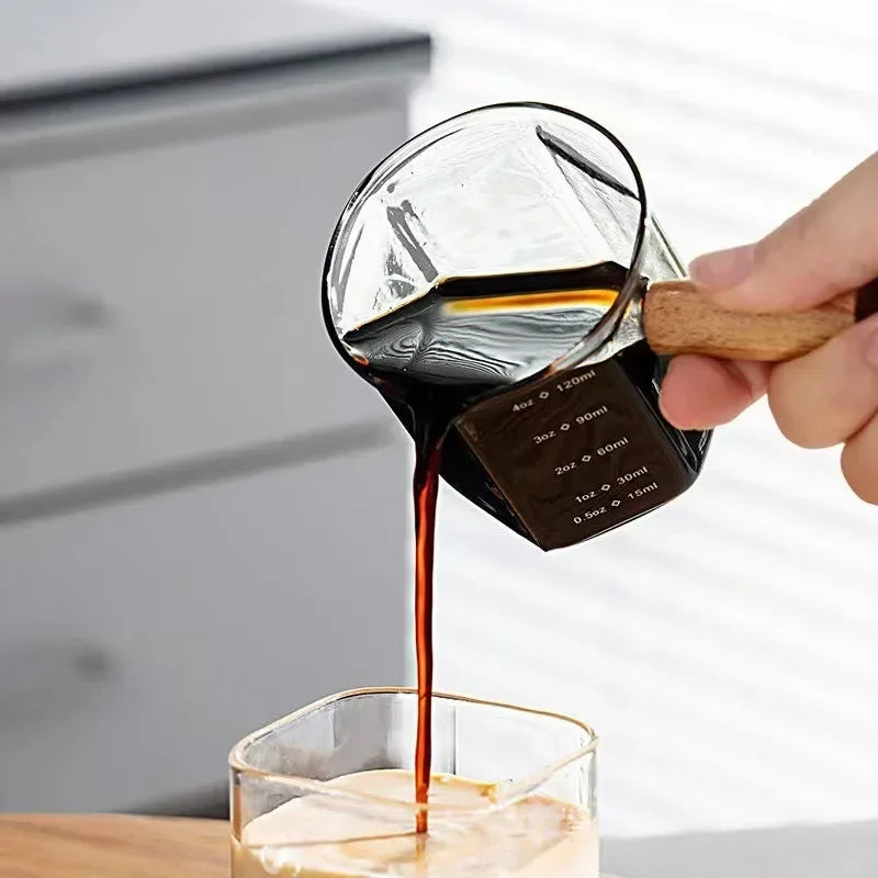 120ml Espresso Extraction Cups Glass Coffee Cup Scale