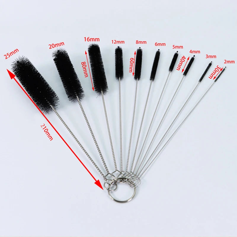 10pcs/Set Baby Bottle Brushes Straw Cleaner Cleaning Brush