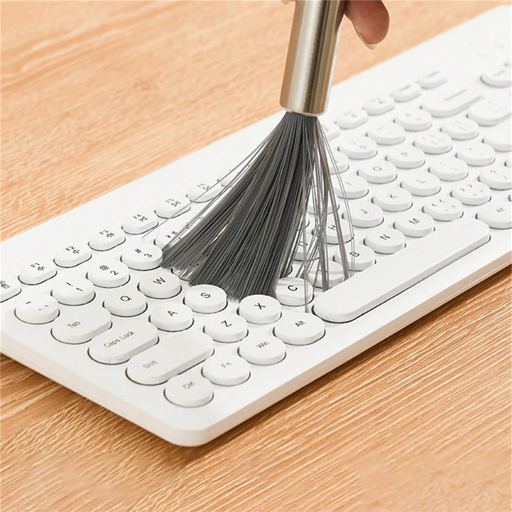 2pcs Multi-Functional Cleaning Brush Steel Handle Cleaning Brush