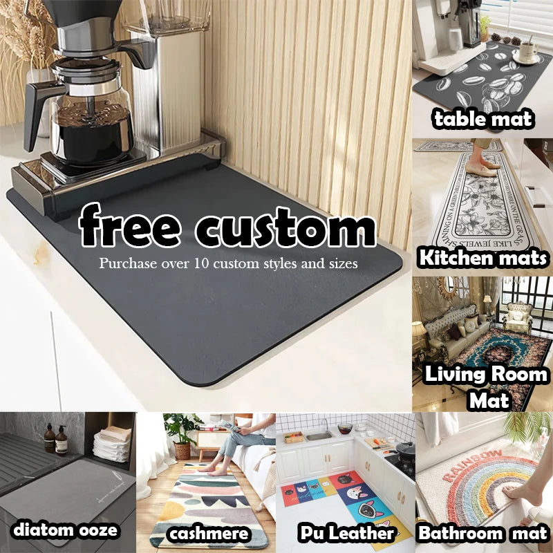 Super Absorbent Anti-Slip Coffee Dish Large Absorbent Draining