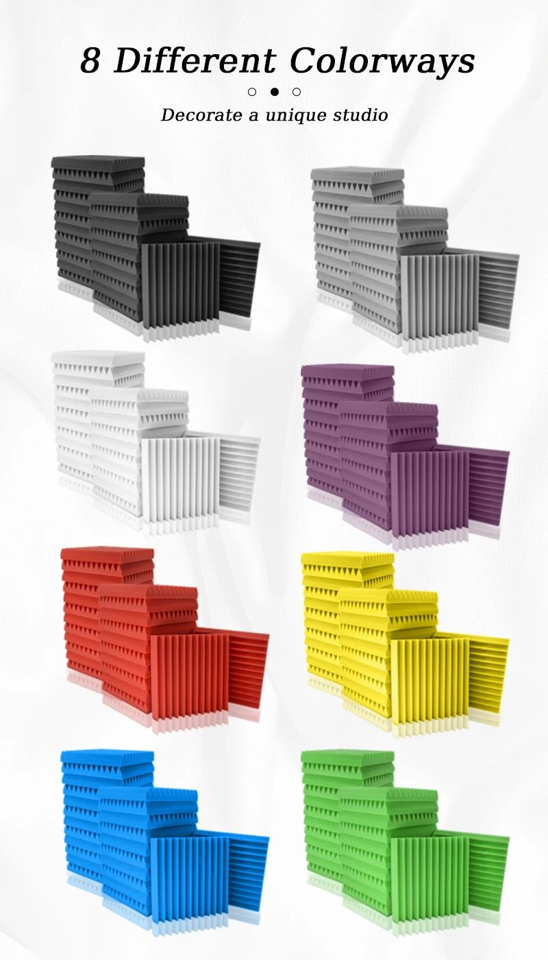 Touo Panel Soundproofing 6-48 Pack Studio Acoustic Foam