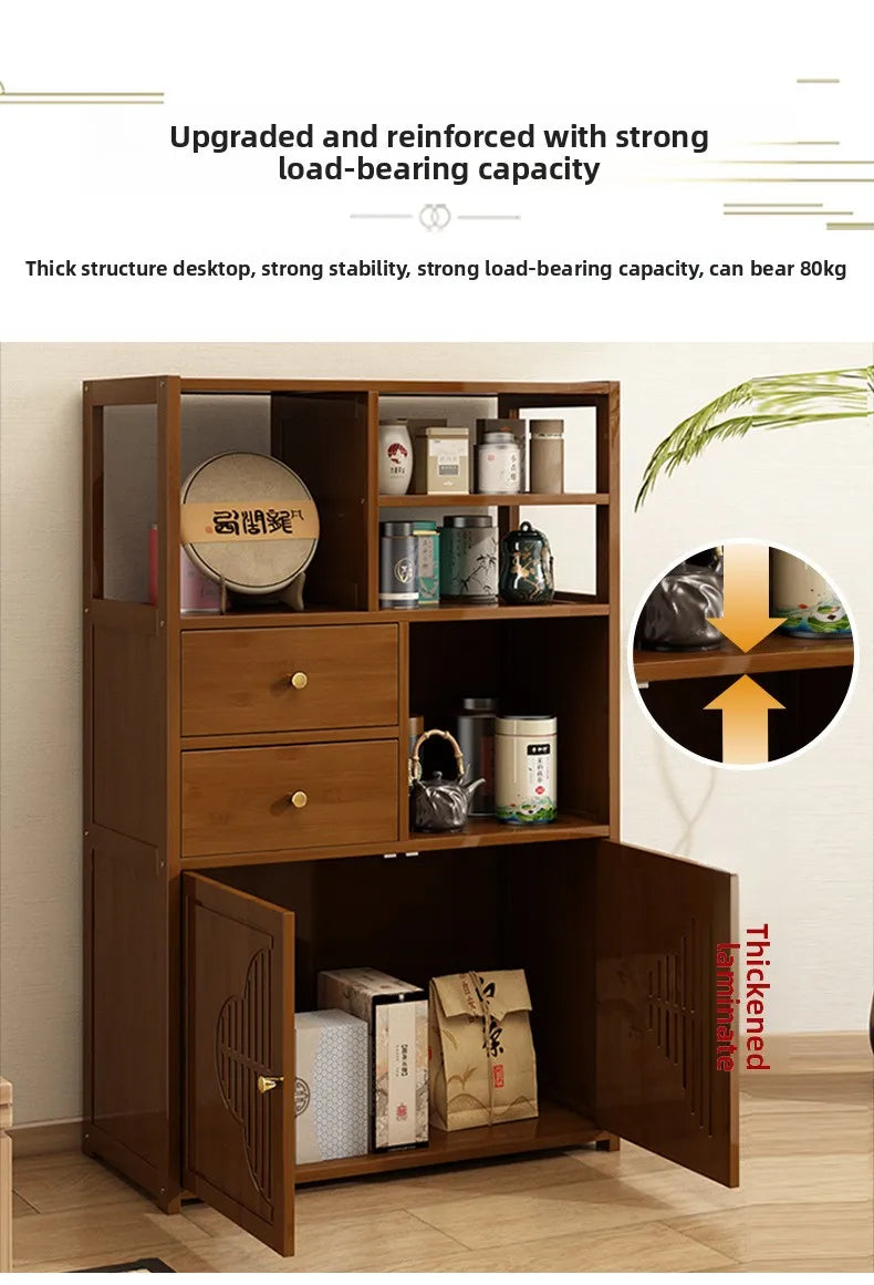 Tea Cabinet Locker Living Room Tea Table Against