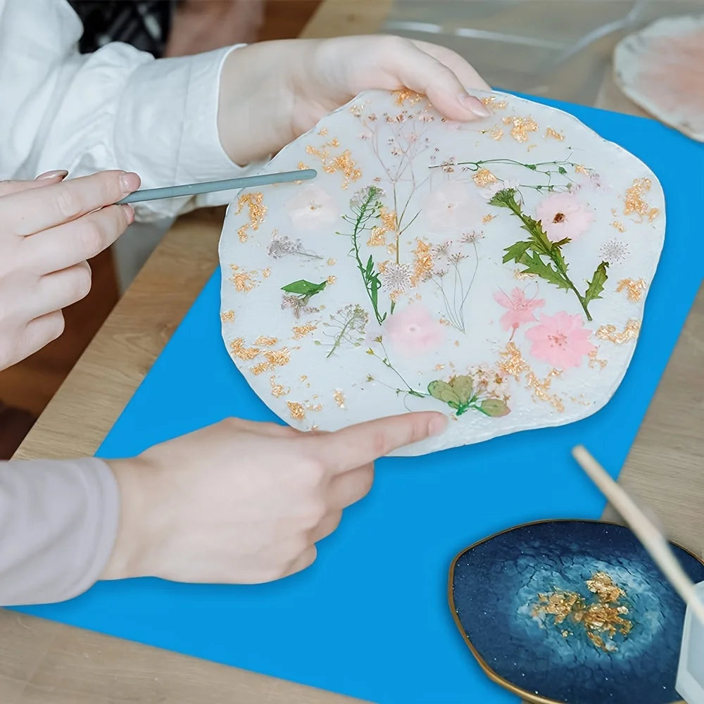 2pcs Large Silicone Sheet Crafts Jewelry Casting Mould