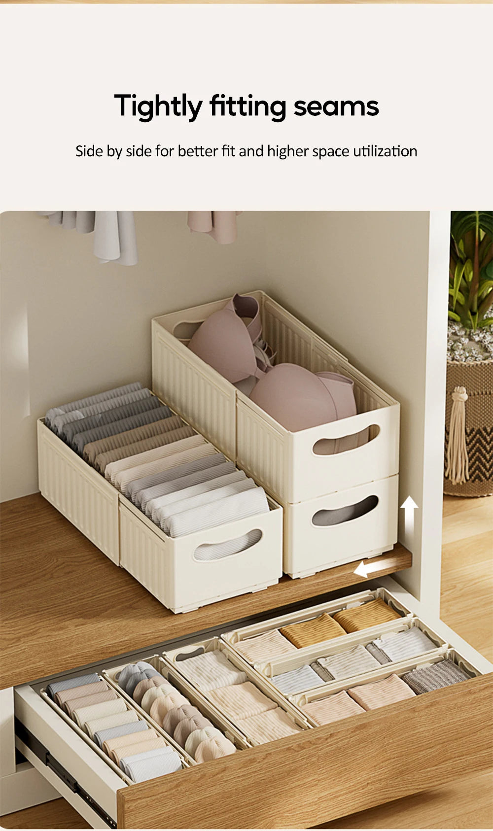 1/3pcs Retractable Drawer Organizer Adjustable Cabinet Storage