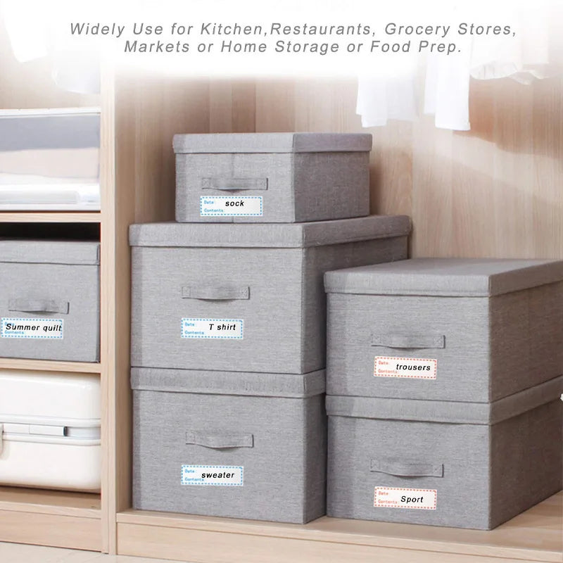 Date Roll Paper Label Waterproof Food Storage Stickers