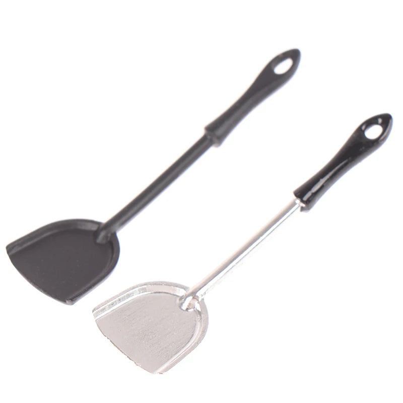12 Doll House Miniature Dollhouse Spoon Shovel Cookware