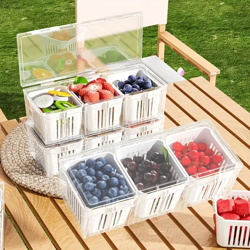 Of Food Storage Containers Square Transparent Compartments