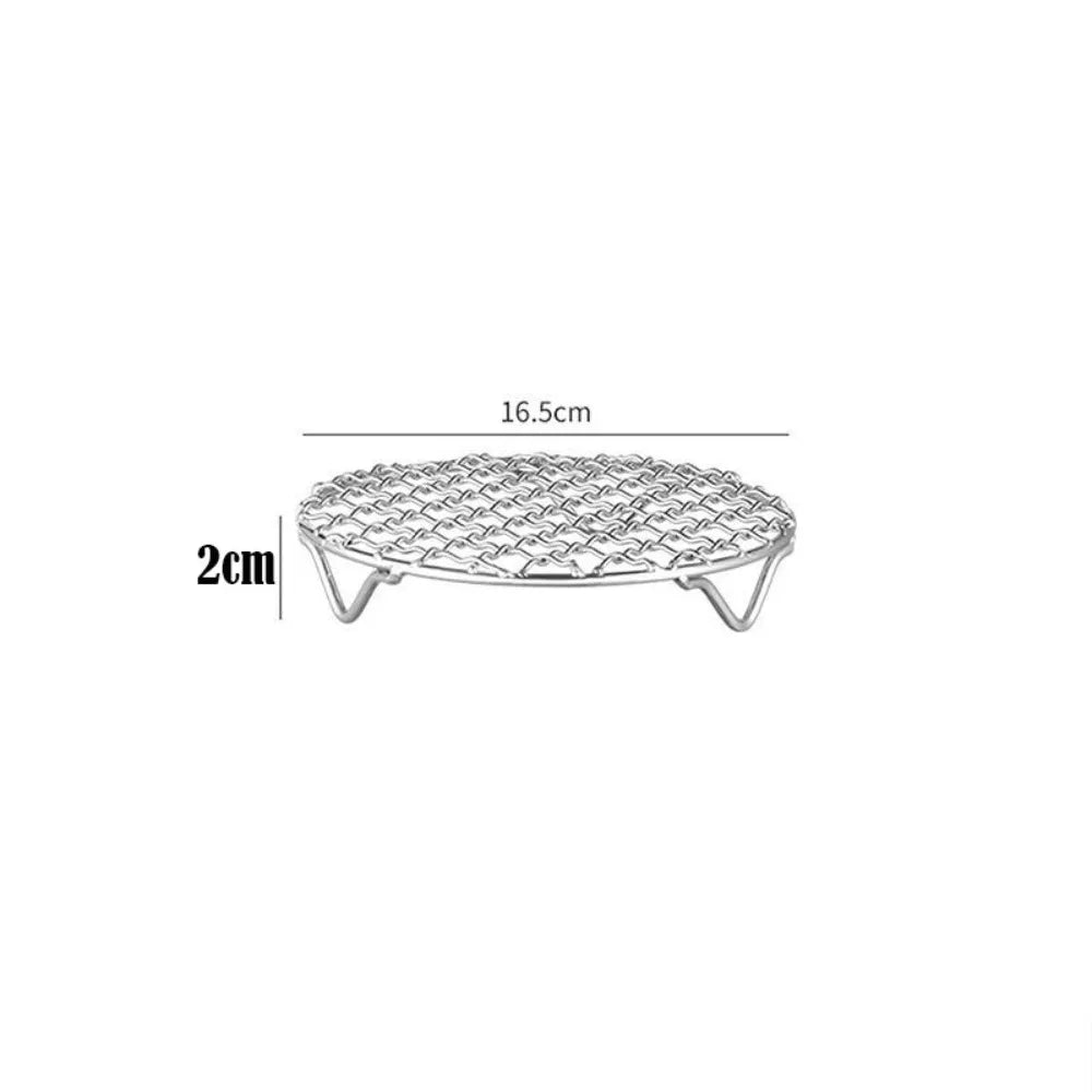 Round Air Fryer Rack Stackable Stainless Steel Grid