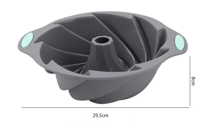 Silicone Fluted Cake Pans Non-Stick Oven Baking Pans