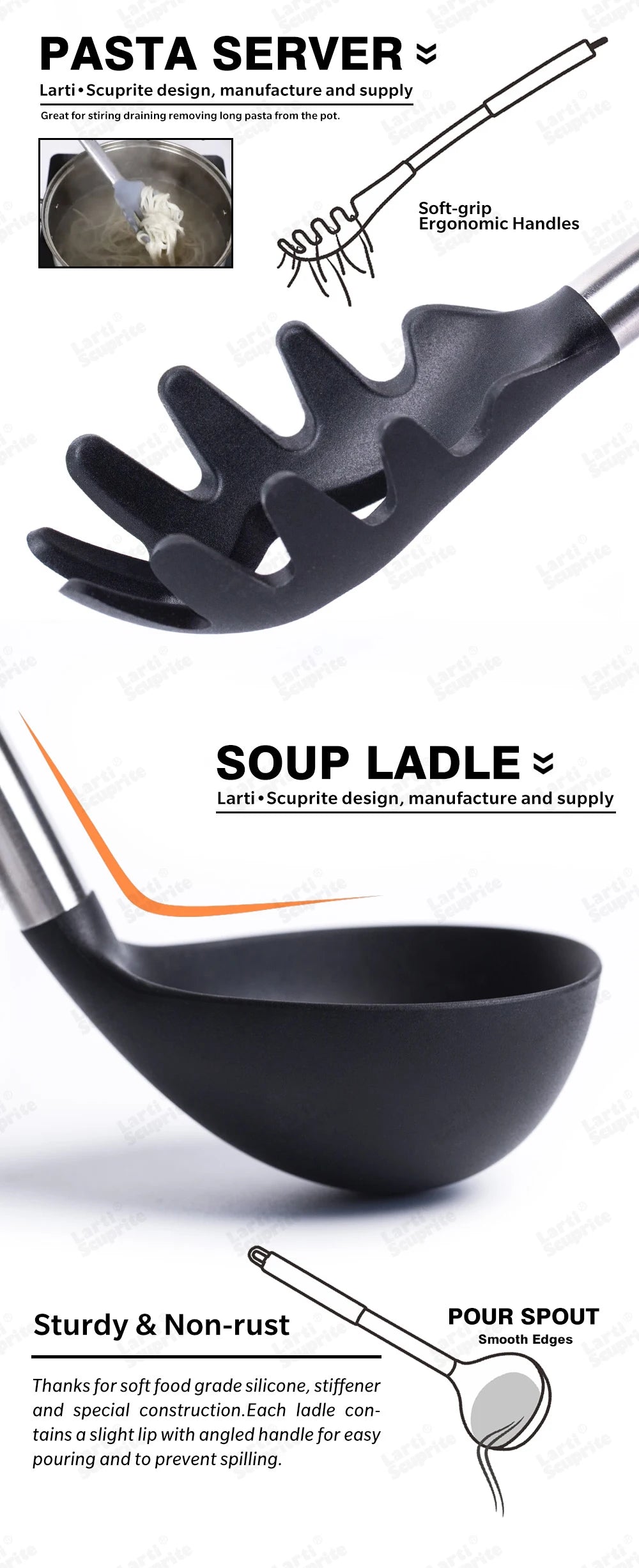 Quality Silicone Utensils Cooking Non Stick Kitchenware Heat