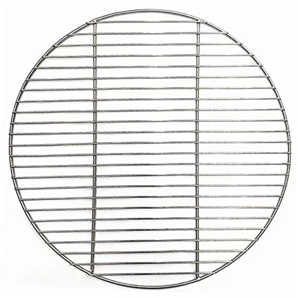 1pc 30/35/40cm Stainless Steel Round Grid Net Barbecue