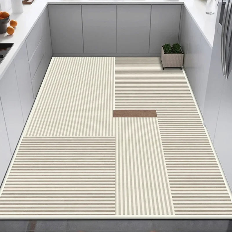 Checkerboard Pvc Anti-Slip Oil-Proof Floor Mat Leather Balcony